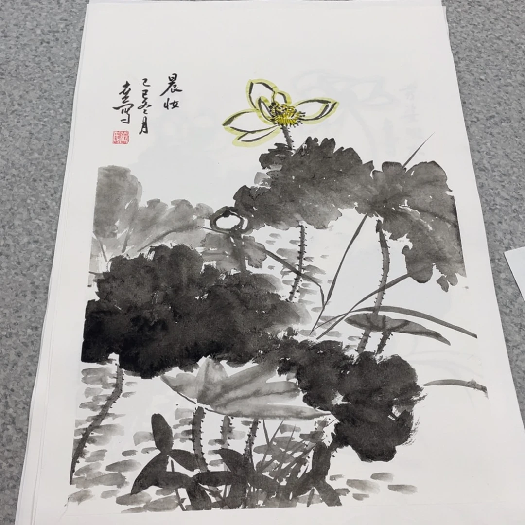 国画1.4平尺国画作品