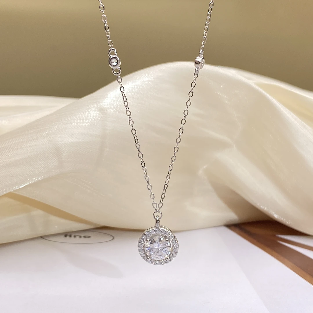 925银莫桑石银制品 【小北严选】莫桑套链6-AH144X213【尺寸约6mm】