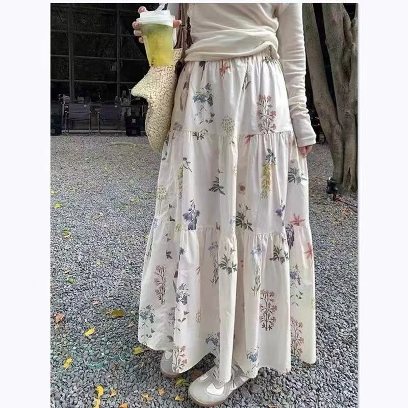204S2523夏季碎花半身裙时尚气质百搭裙子