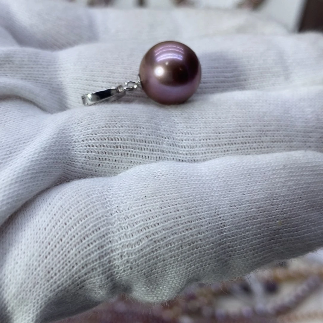 淡水珍珠颈饰银S925镶嵌赛****家