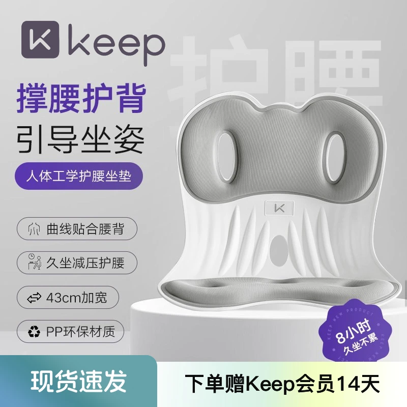 Keep护腰坐垫椅办公室久坐支撑靠背矫正坐姿人体工学椅子护脊椎