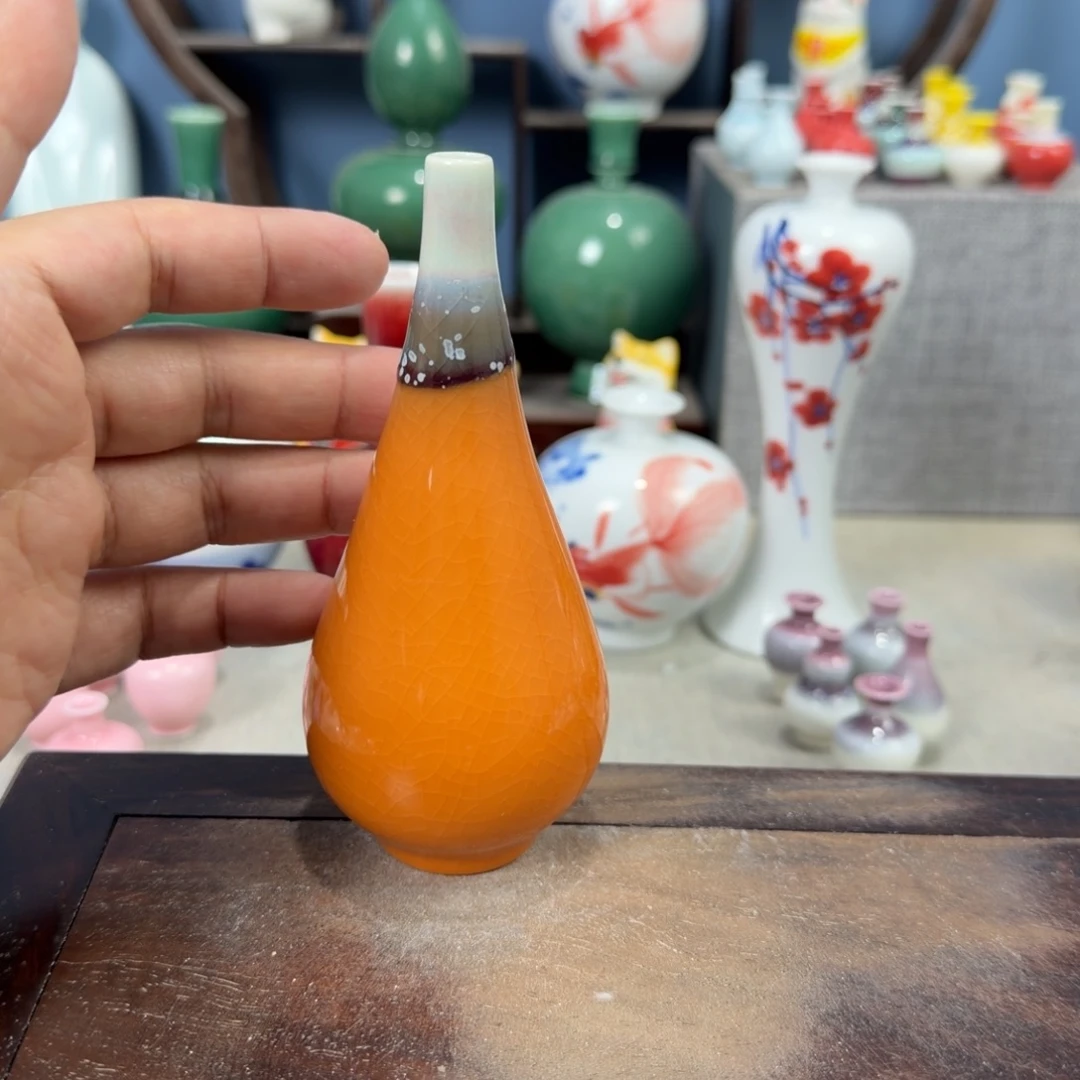 陶瓷手工小花器摆件