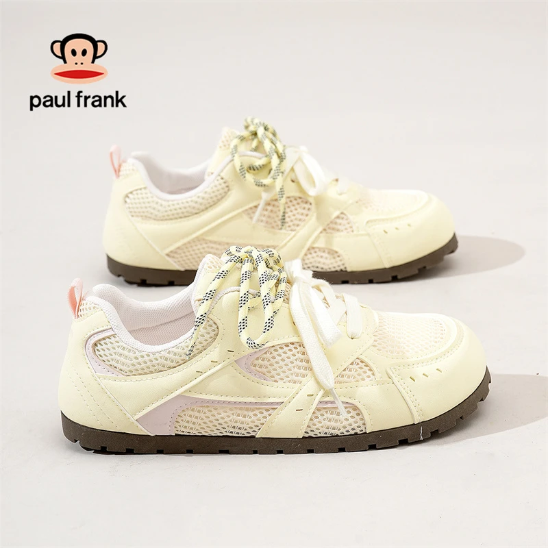 大嘴猴网面透气休闲女鞋2025夏季新款板鞋百搭软底时尚防滑ins潮