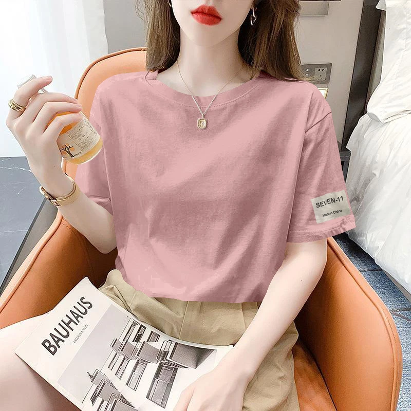 莫代尔打底衫女士夏季新款时尚百搭短袖T恤薄款超柔冰感透气上衣