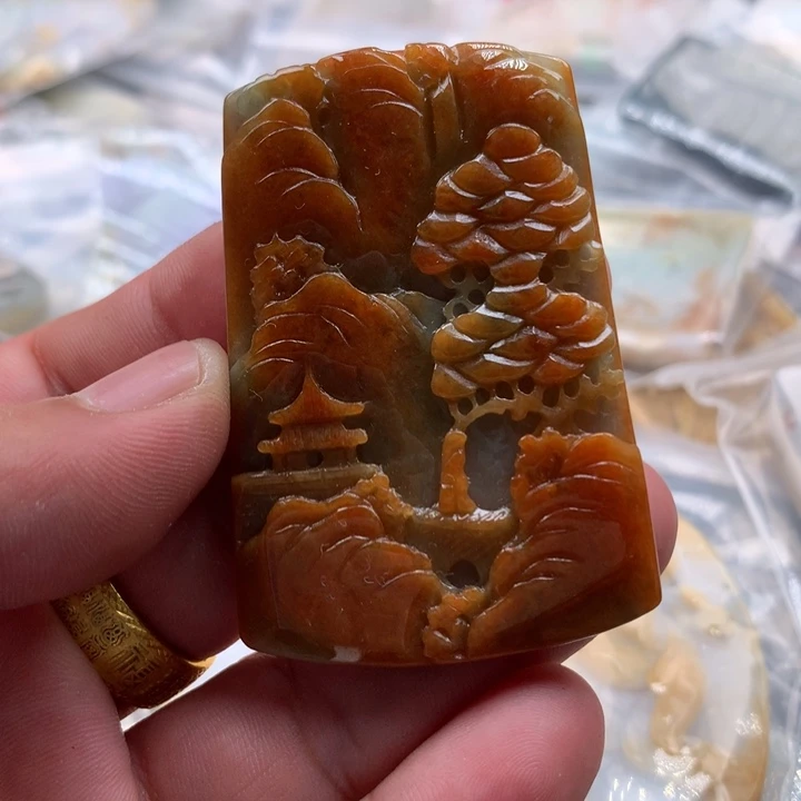翡翠未镶嵌颈饰保真天然a货翡翠
