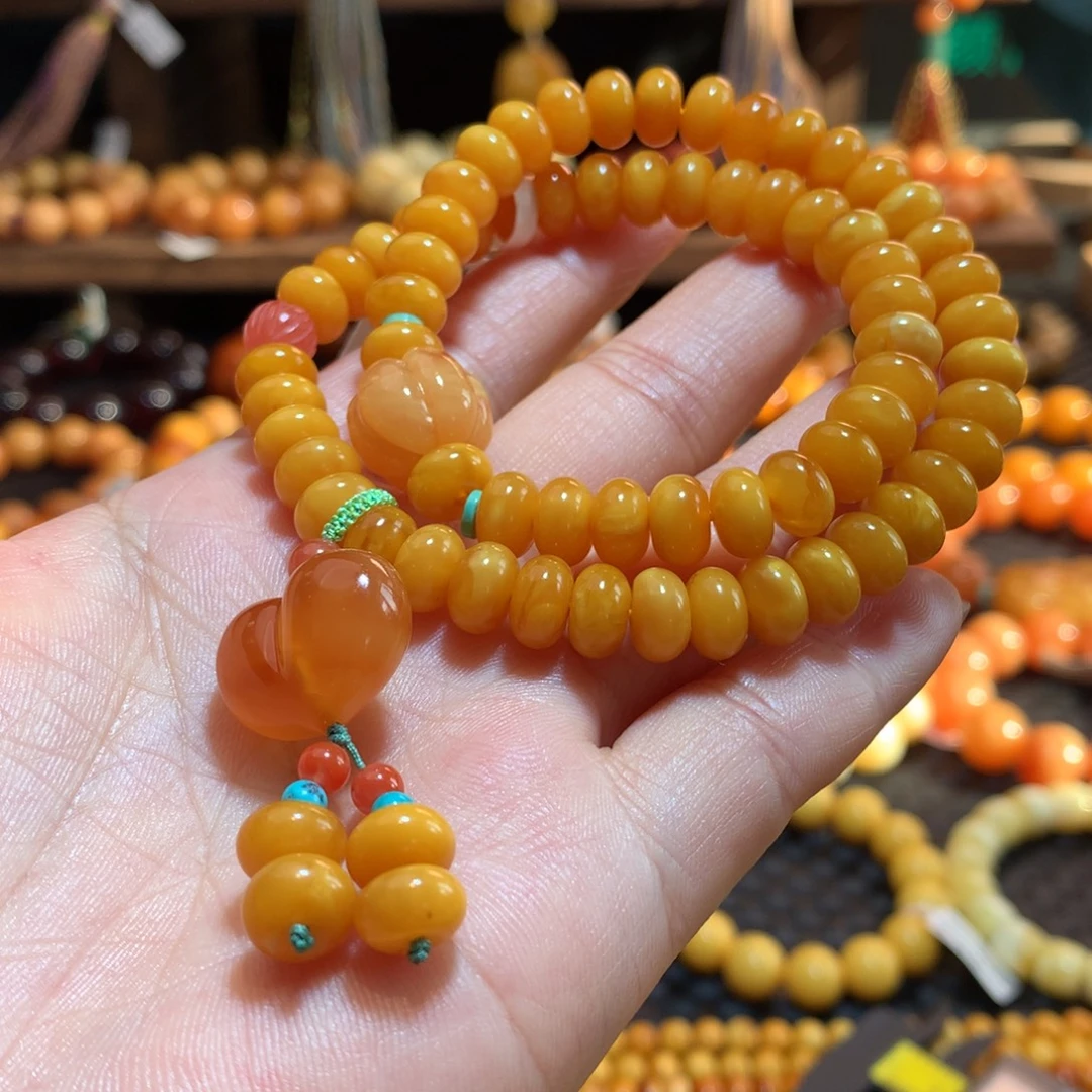 蜜蜡未镶嵌手链蜜蜡手链