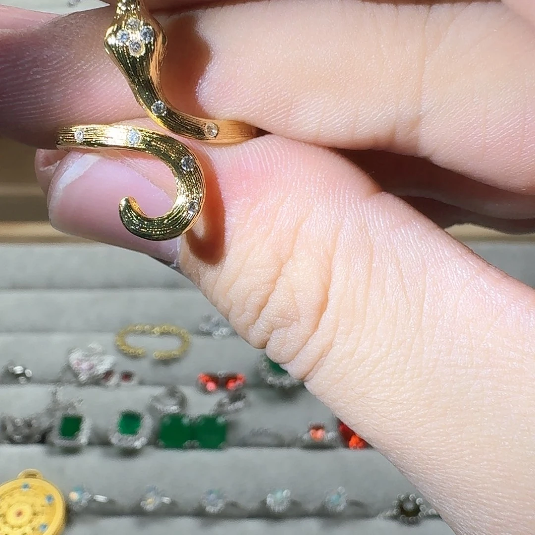 托帕石耳饰银S925镶嵌