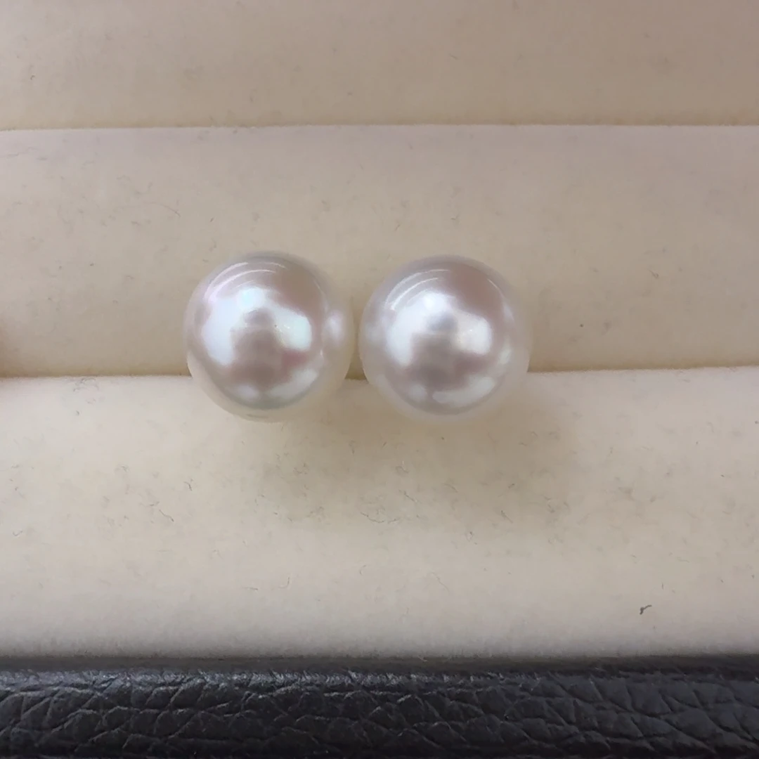 海水珍珠未镶嵌耳饰
