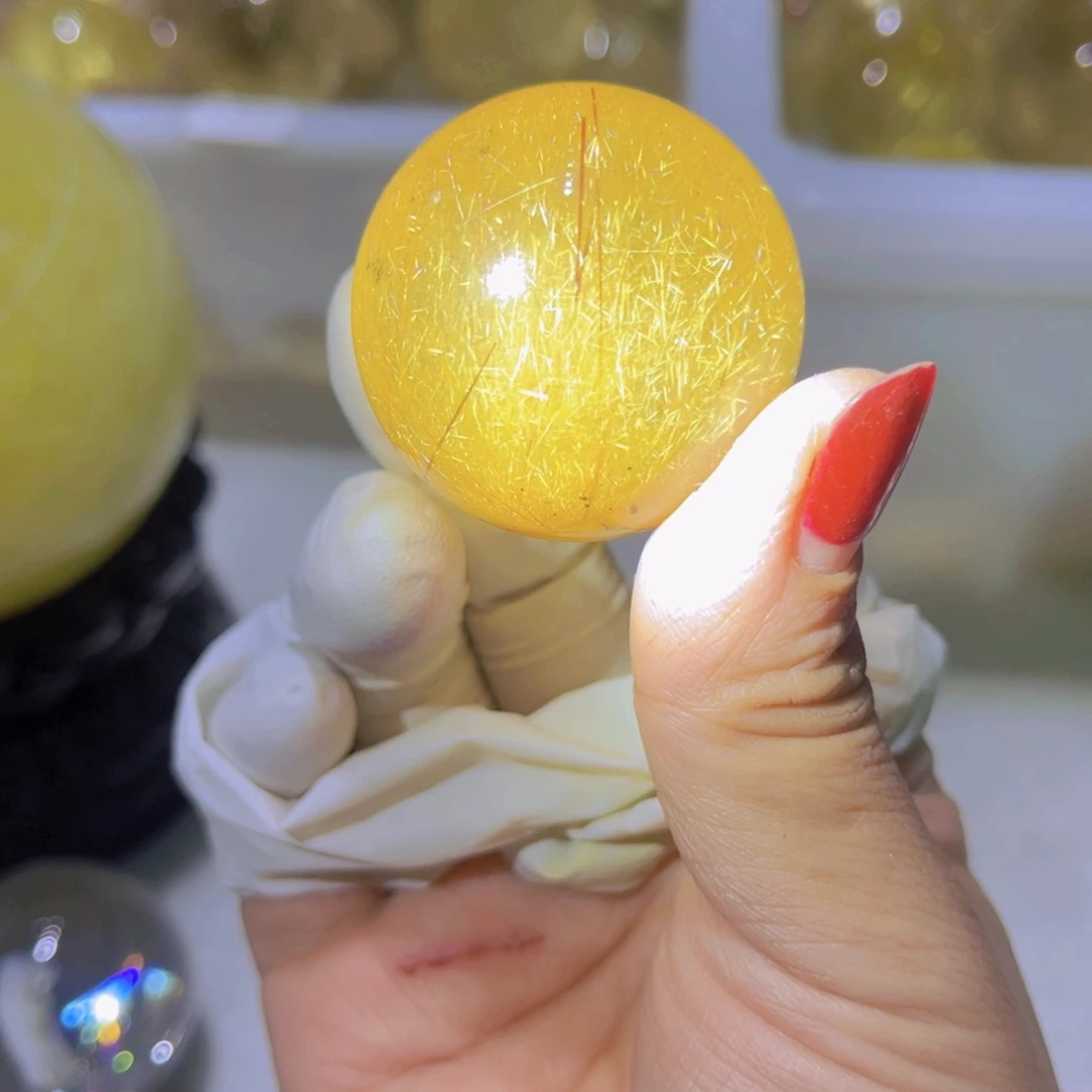 水晶发晶球未镶嵌