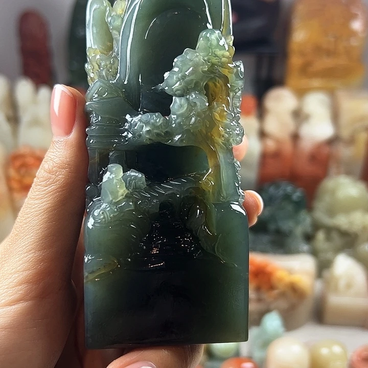 寿山石印石香*故寿山石雕刻