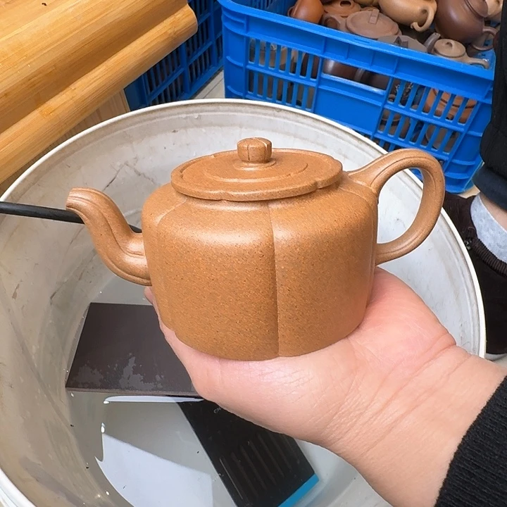 紫砂茶宠明*宜兴原矿手工紫砂壶