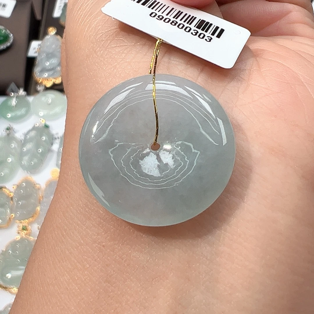 翡翠未镶嵌吊坠(不含链)平安扣
