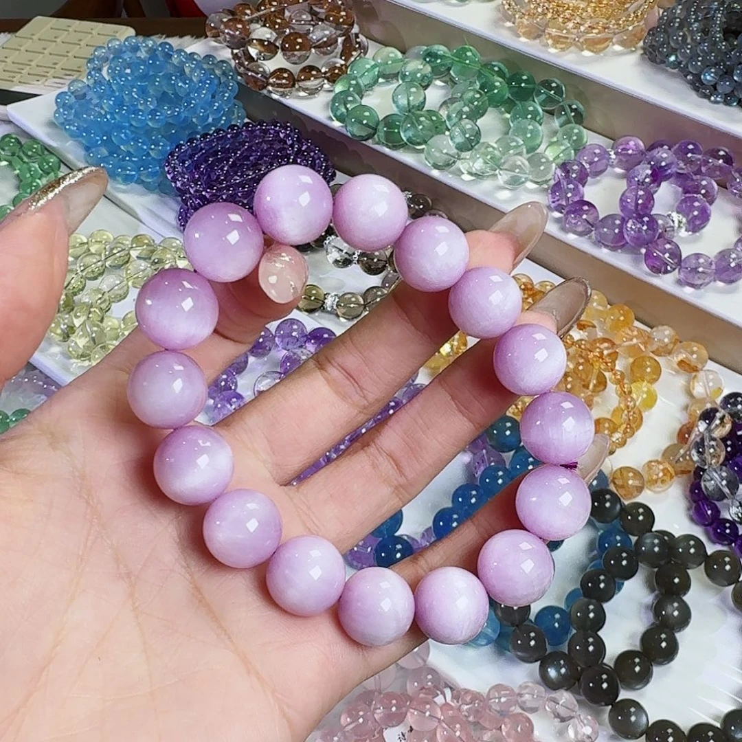 水晶手链未镶嵌想****猪紫锂辉13