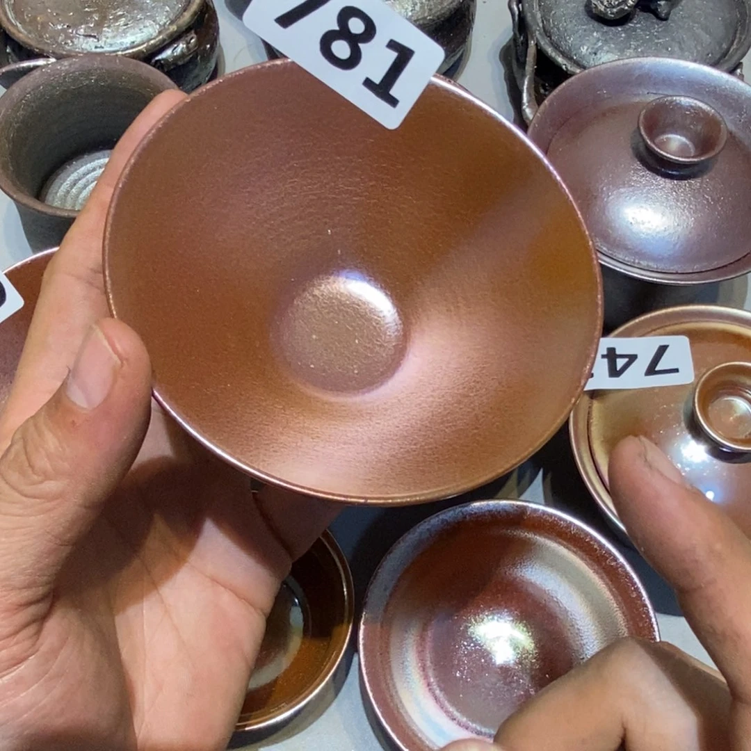 梁***馆柴烧茶具陶瓷杯子