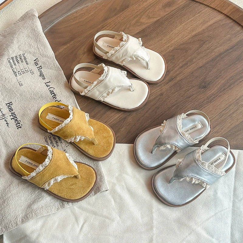 韩版女小女孩童鞋幼儿园夏季女孩露趾凉鞋儿童女童公主单鞋