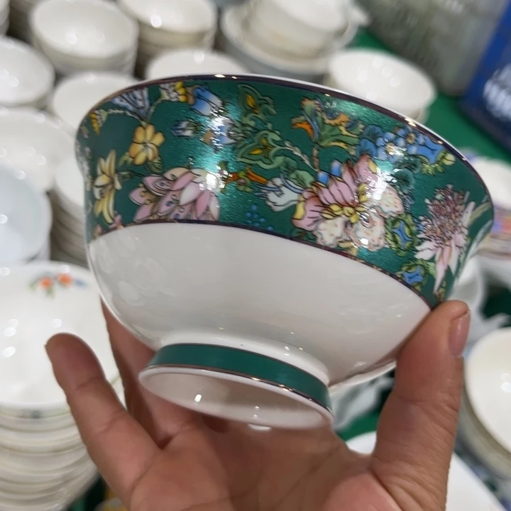 瓷片仙踪高脚腕六个4.5寸