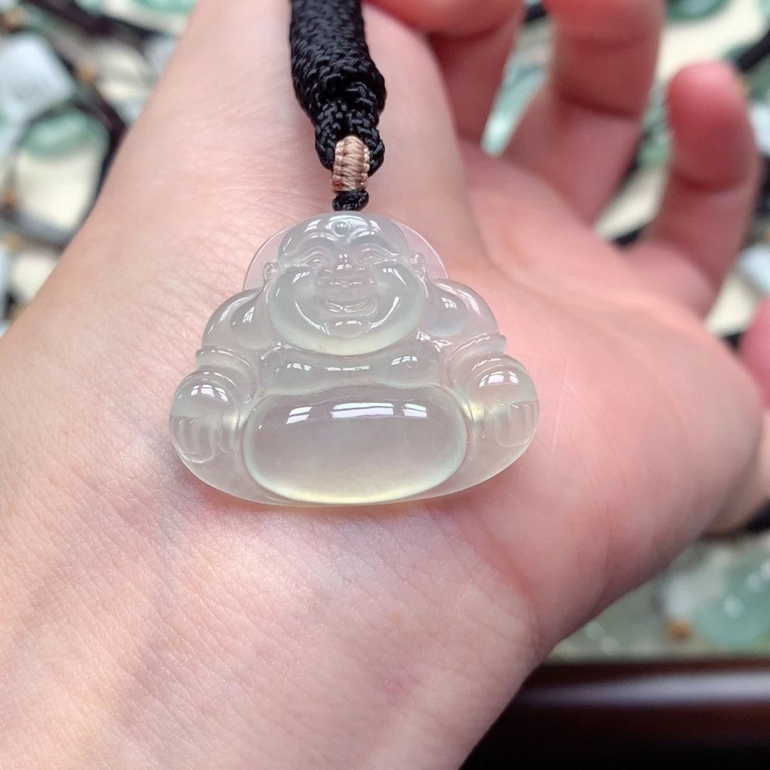 G***O翡翠未镶嵌颈饰佛公