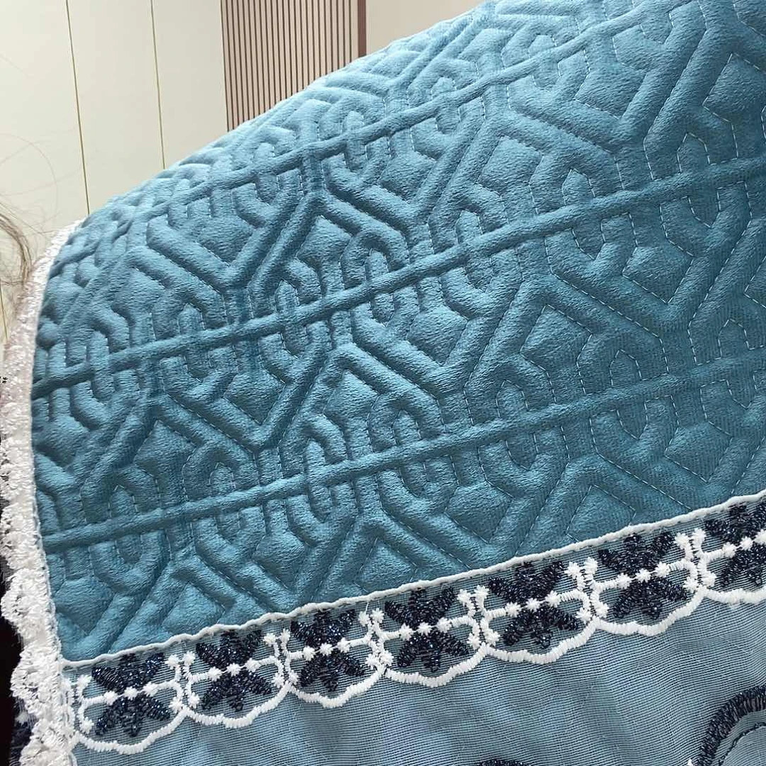 鹅绒雪尼尔90×98八张灰色