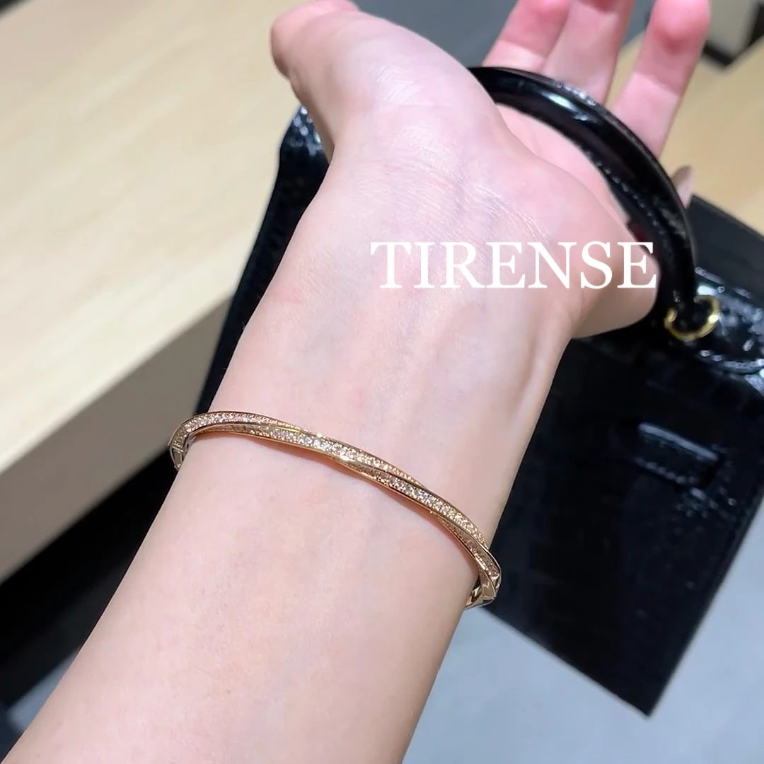 TIRENSE/狄伦斯 合金手镯 高定莫比乌斯系列文艺气质手镯