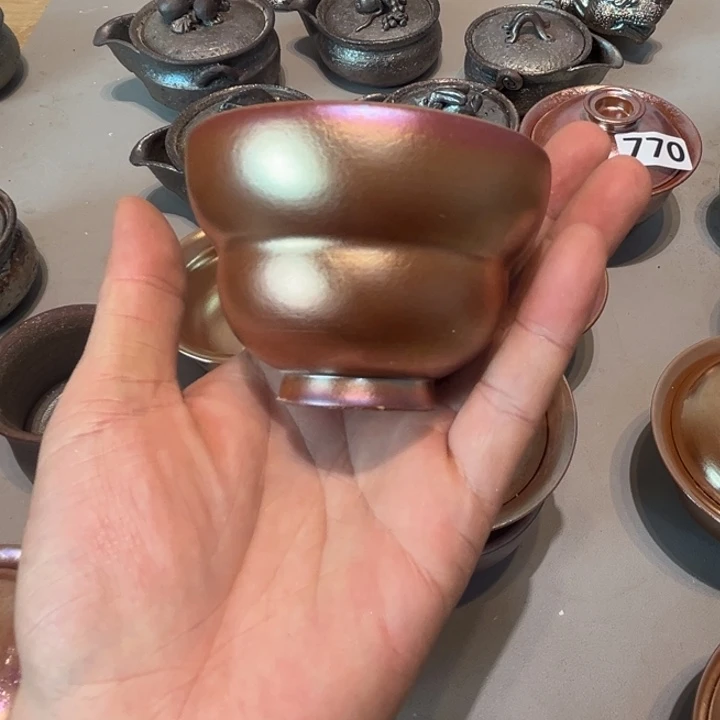 柴烧茶具陶瓷杯子