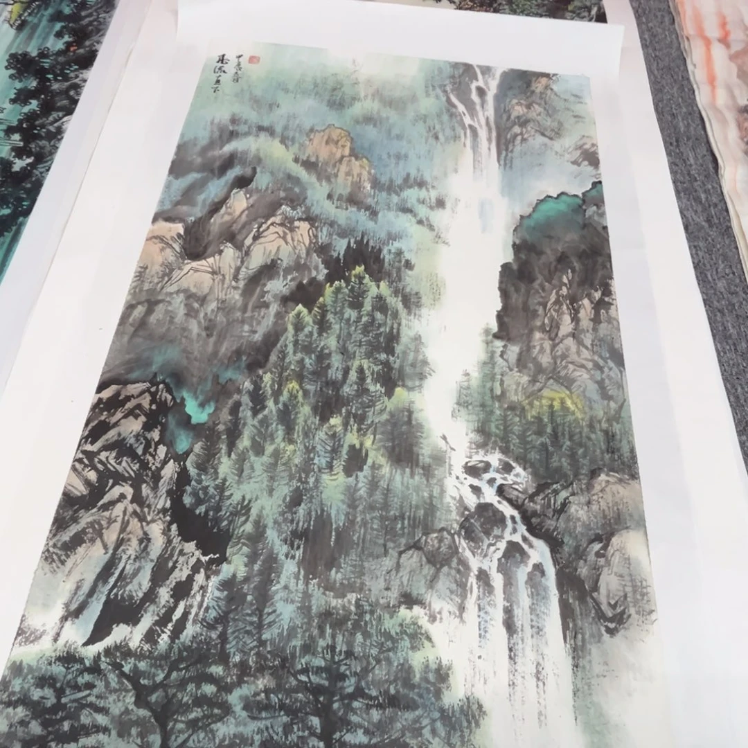 国画绘画作品多次