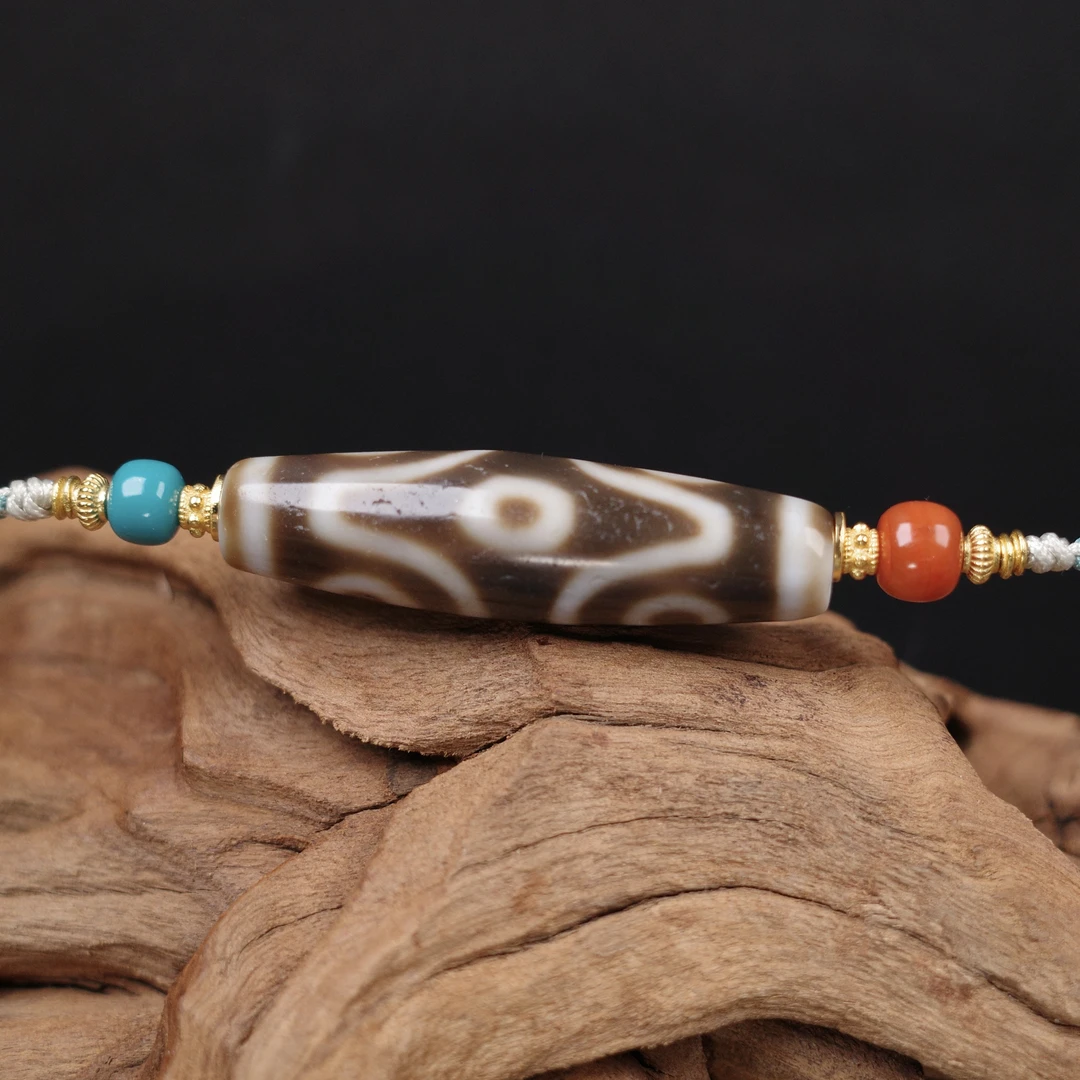 蔓臧|十字金刚6眼 纯手工珠 玛瑙吊坠（孤品发货）