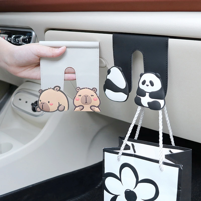 汽车挂钩手套箱前排收纳置物卡通置物钩通用副驾驶多功能小挂勾女