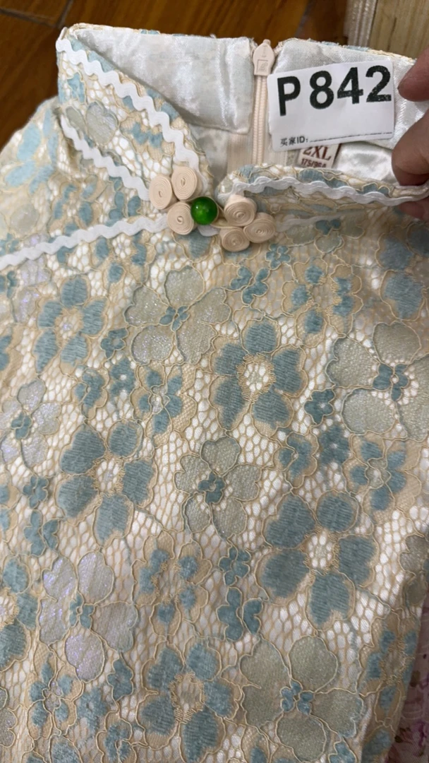 -842-瑕-------改良款旗袍