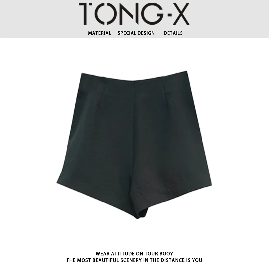 新款时尚黑色轻奢短裤 G3007