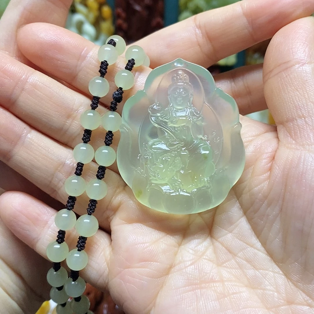 嘉***兴岫玉未镶嵌吊坠(赠链)