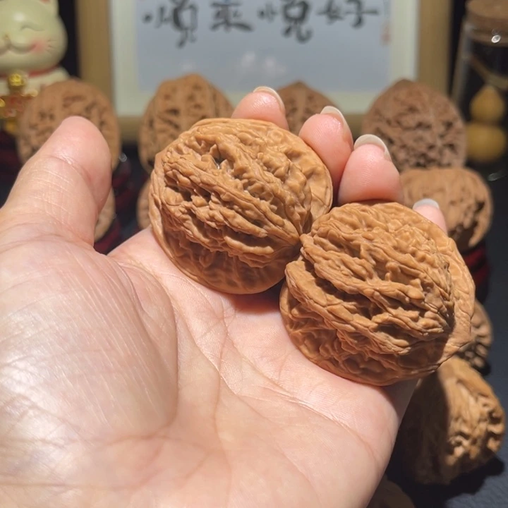 花***。吊坠文玩核桃39虎头