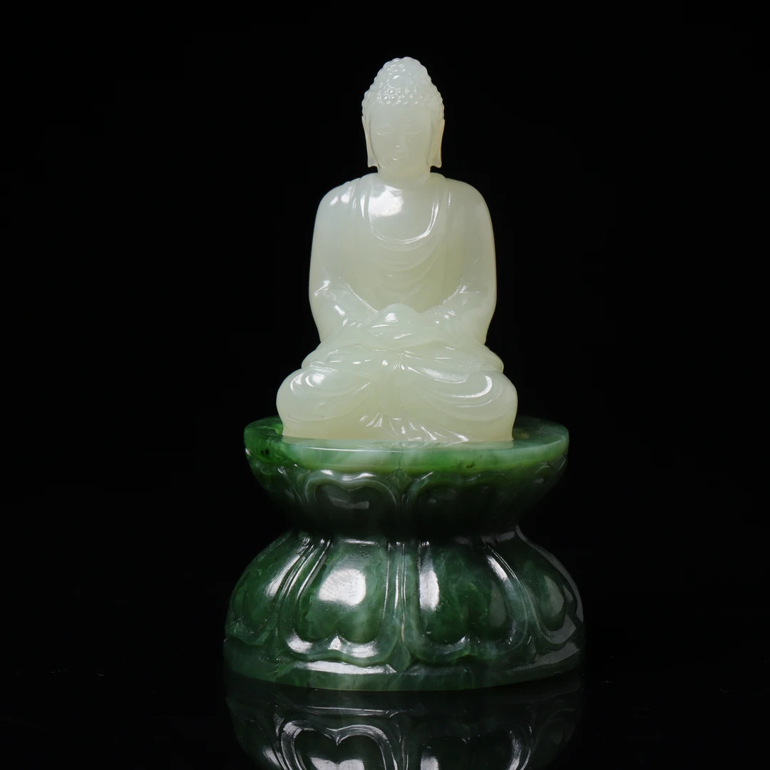 清代和田玉佛造像