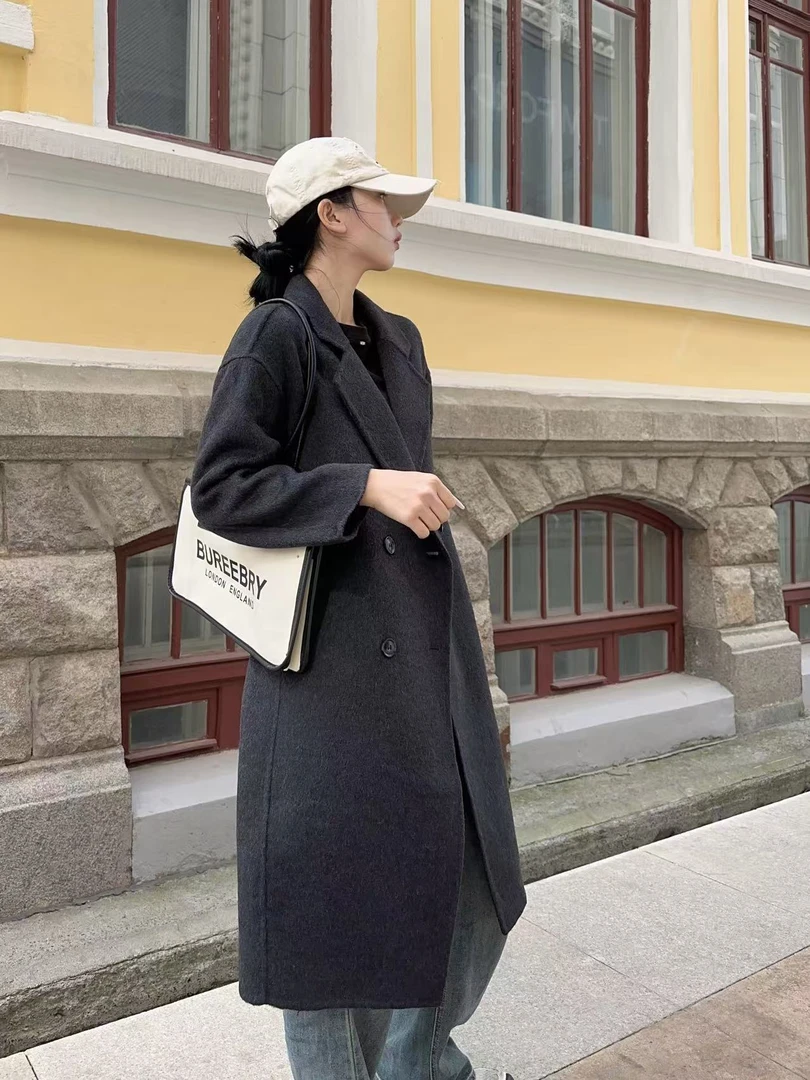 【二婷推荐】秋冬反季保暖时尚气质百搭中长款韩版大衣6809