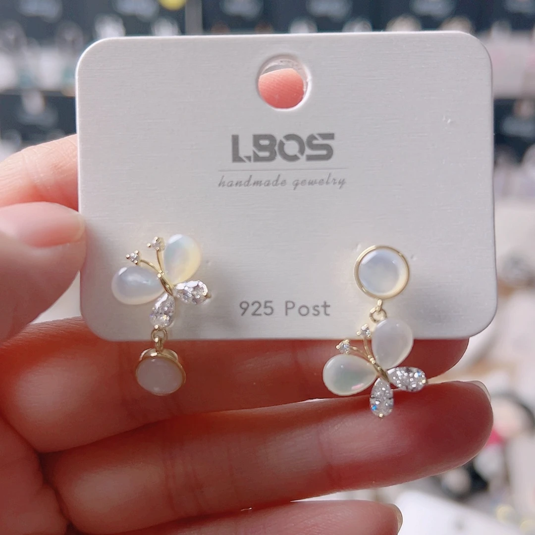 琉璃纯铜合金耳环的