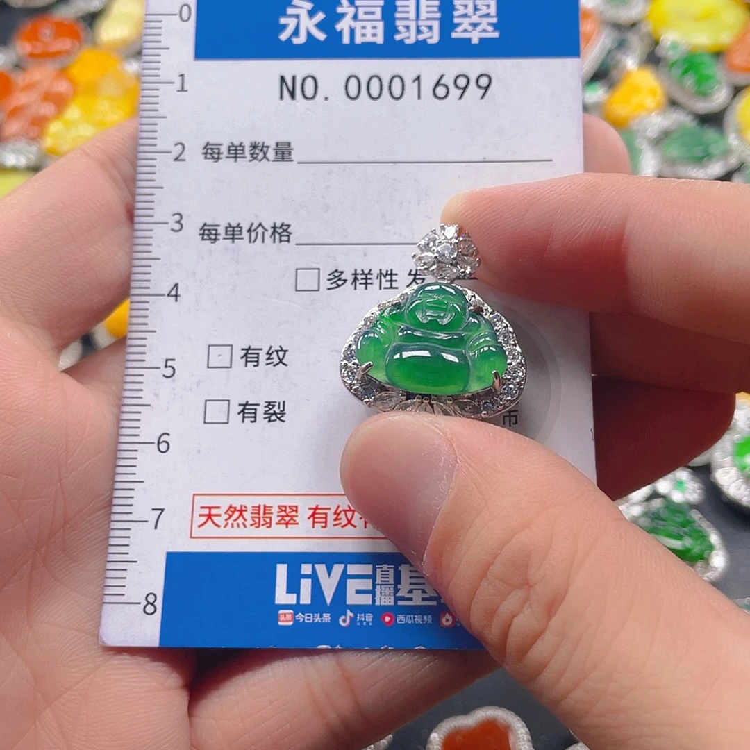 翡翠未镶嵌吊坠(不含链)