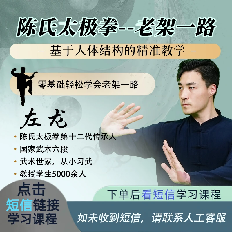 左龙陈氏太极老架一路视频教学课