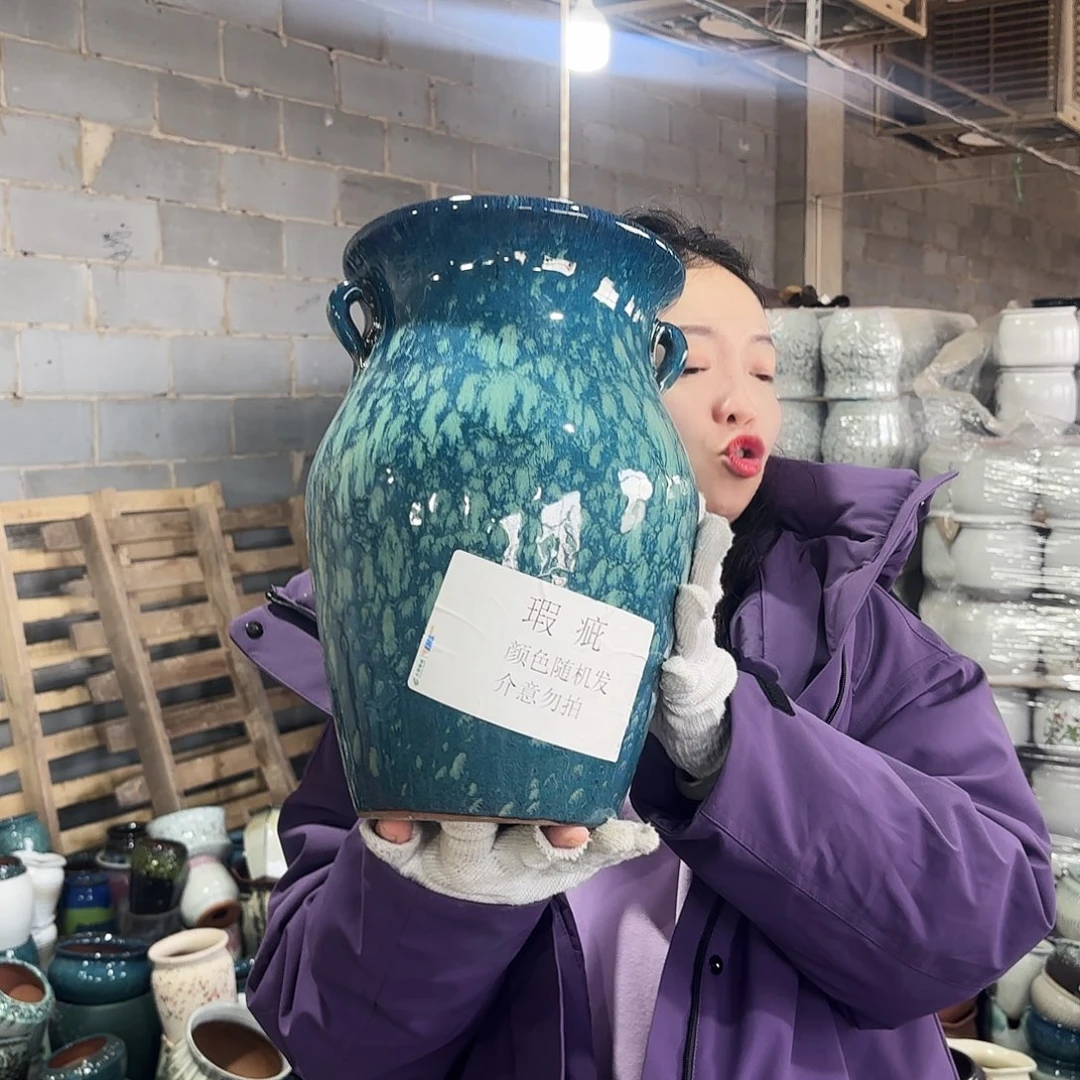 瑕疵一个高32/20红陶