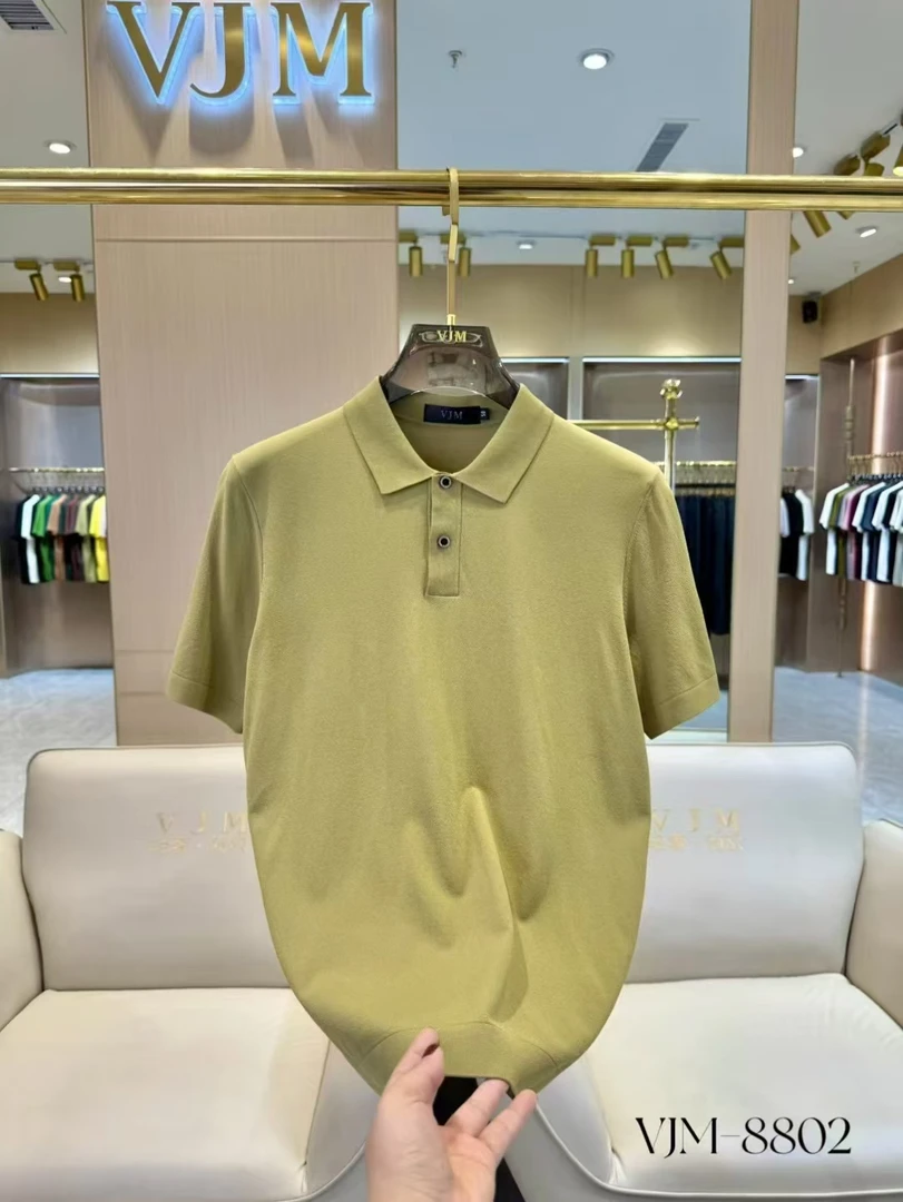 【高定轻奢】2025春夏新款男士时尚休闲简约奢侈品欧货短袖POLO衫