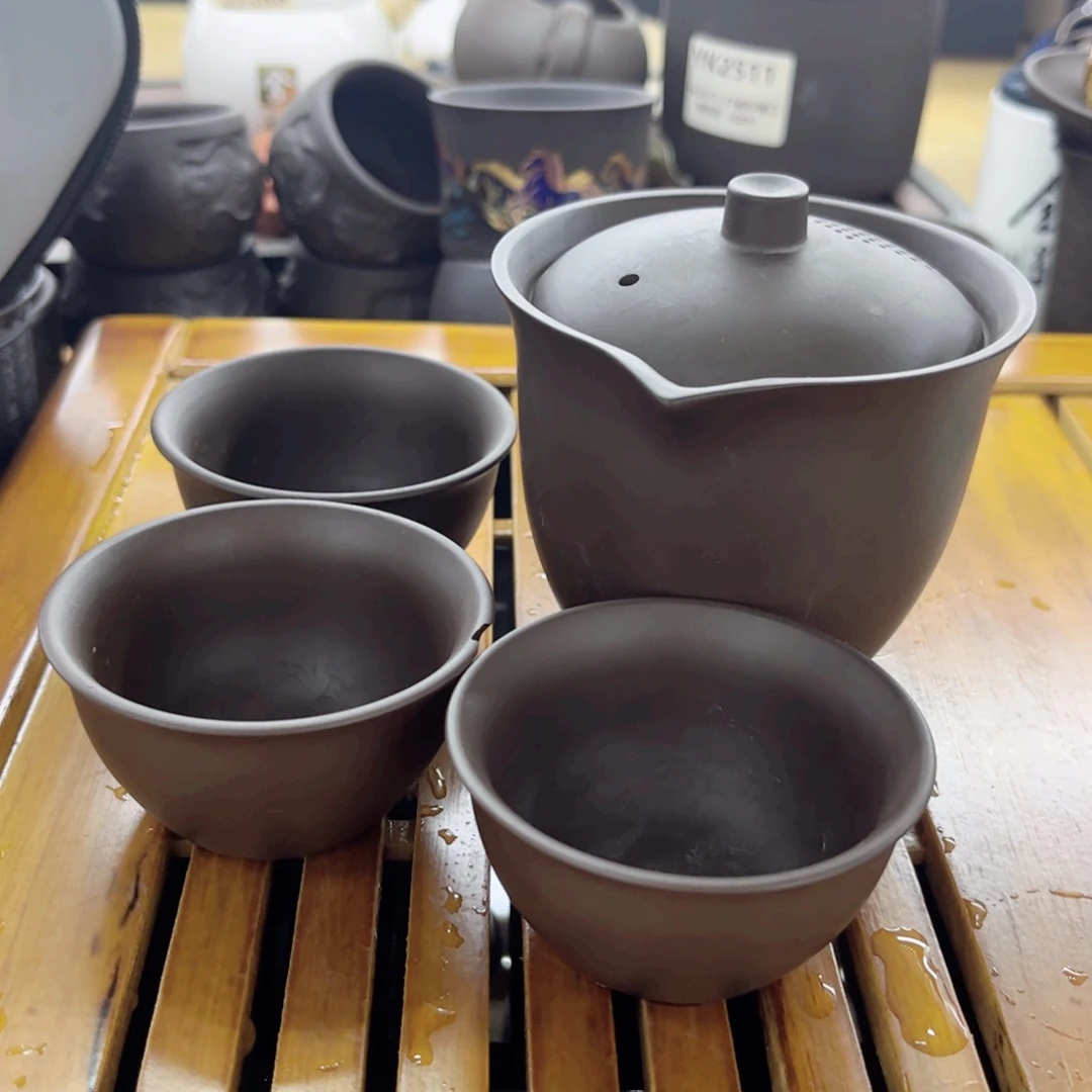 紫砂旅行装一壶三杯