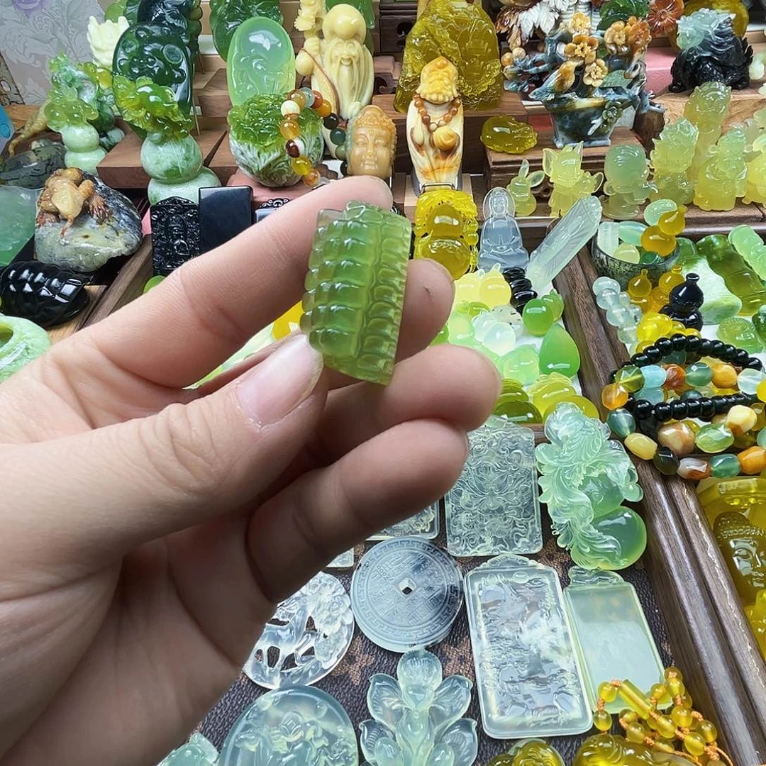 岫玉未镶嵌吊坠(不含链)
