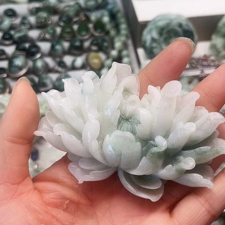 透闪石-蛇纹石玉颈饰未镶嵌人***9