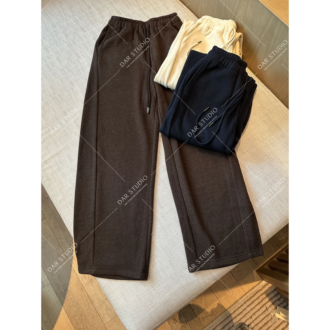 DAR STUDIO 深圳货【时光唱片】莱赛尔羊毛特种纱线混纺休闲裤88587