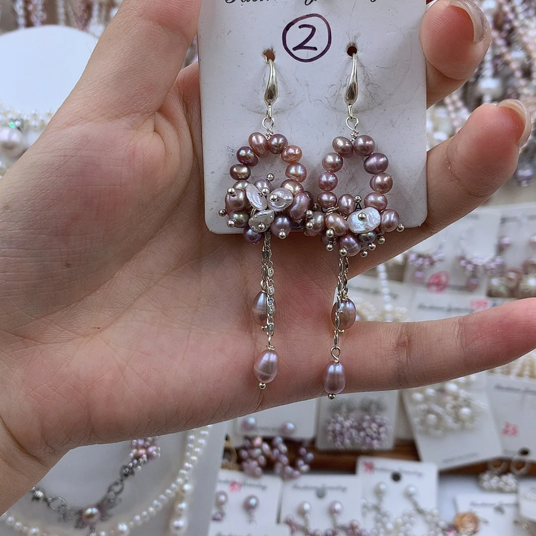 项圈银S925镶嵌淡水珍珠