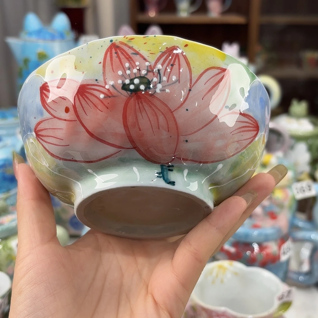 景德镇手绘高温釉下彩陶瓷茶具