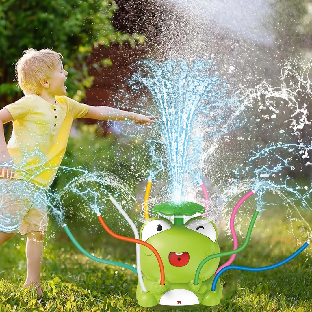新款喷水小青蛙戏水玩具户外娱乐亲子游戏儿童礼物夏天玩水玩具
