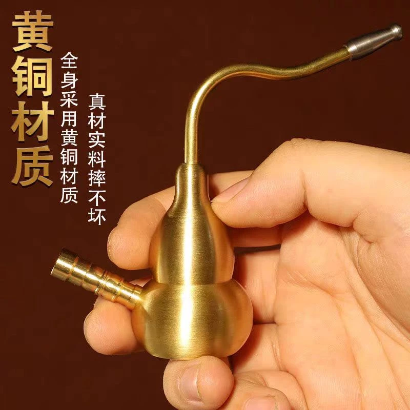 纯黄铜水过滤烟嘴粗中细支烟锅通用 送礼佳品