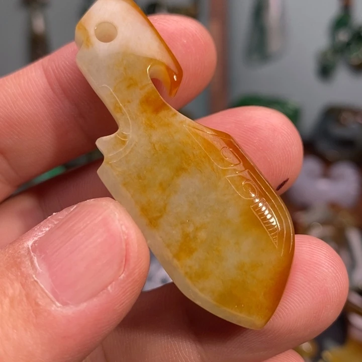 翡翠未镶嵌吊坠(不含链)玉戈