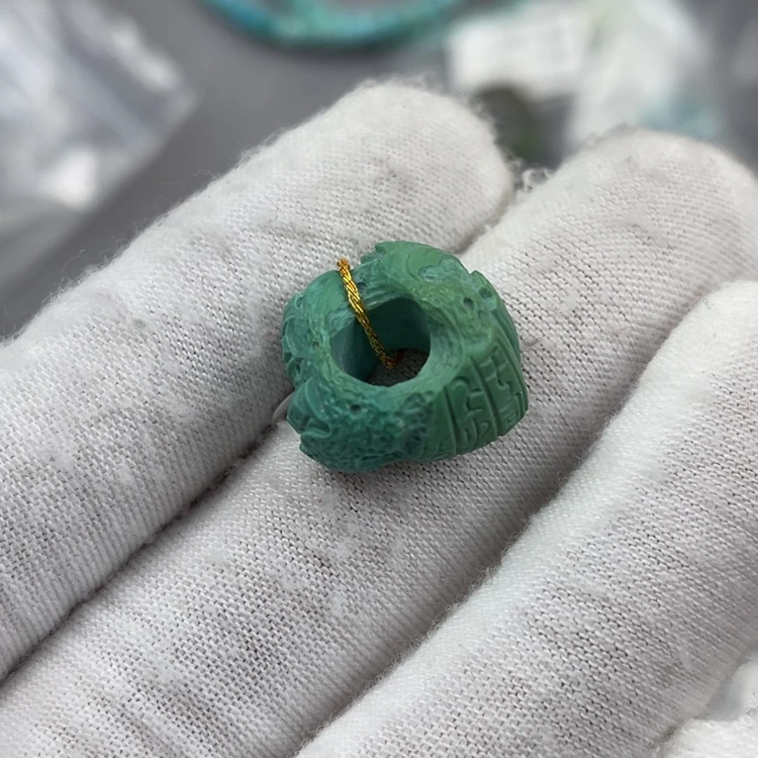 绿松石未镶嵌跑环编号104