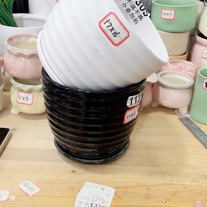 陶瓷花盆全场12包邮