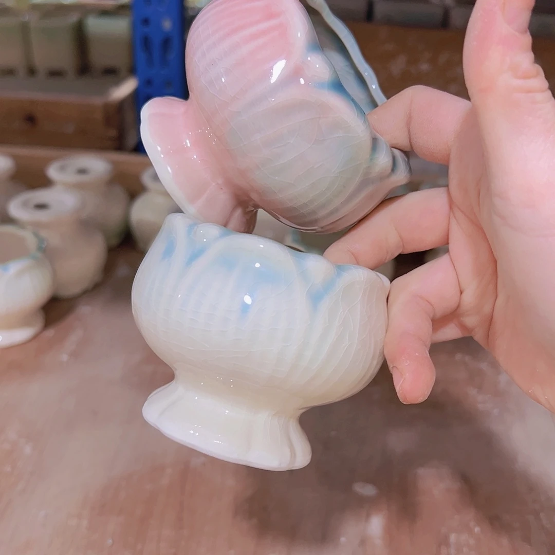 红陶陶瓷花盆当场满12包邮